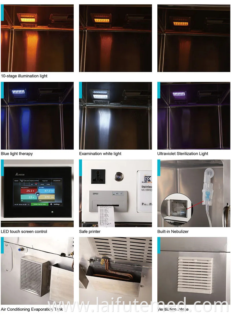 Veterinary Stainless Steel Dog ICU Warm Cages Pets Vet ICU Oxygen Cage for Exotic Animals